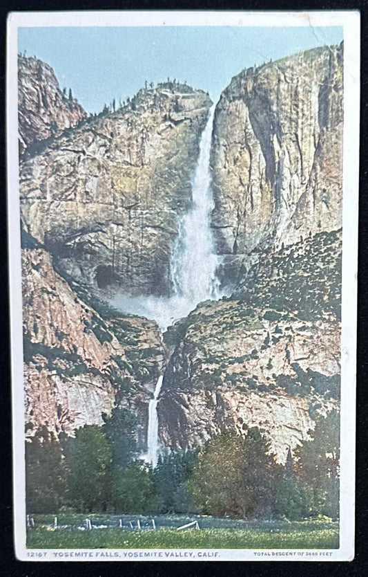 12157 Yosemite Falls, Yosemite Valley, Calif. - Vintage Postcard