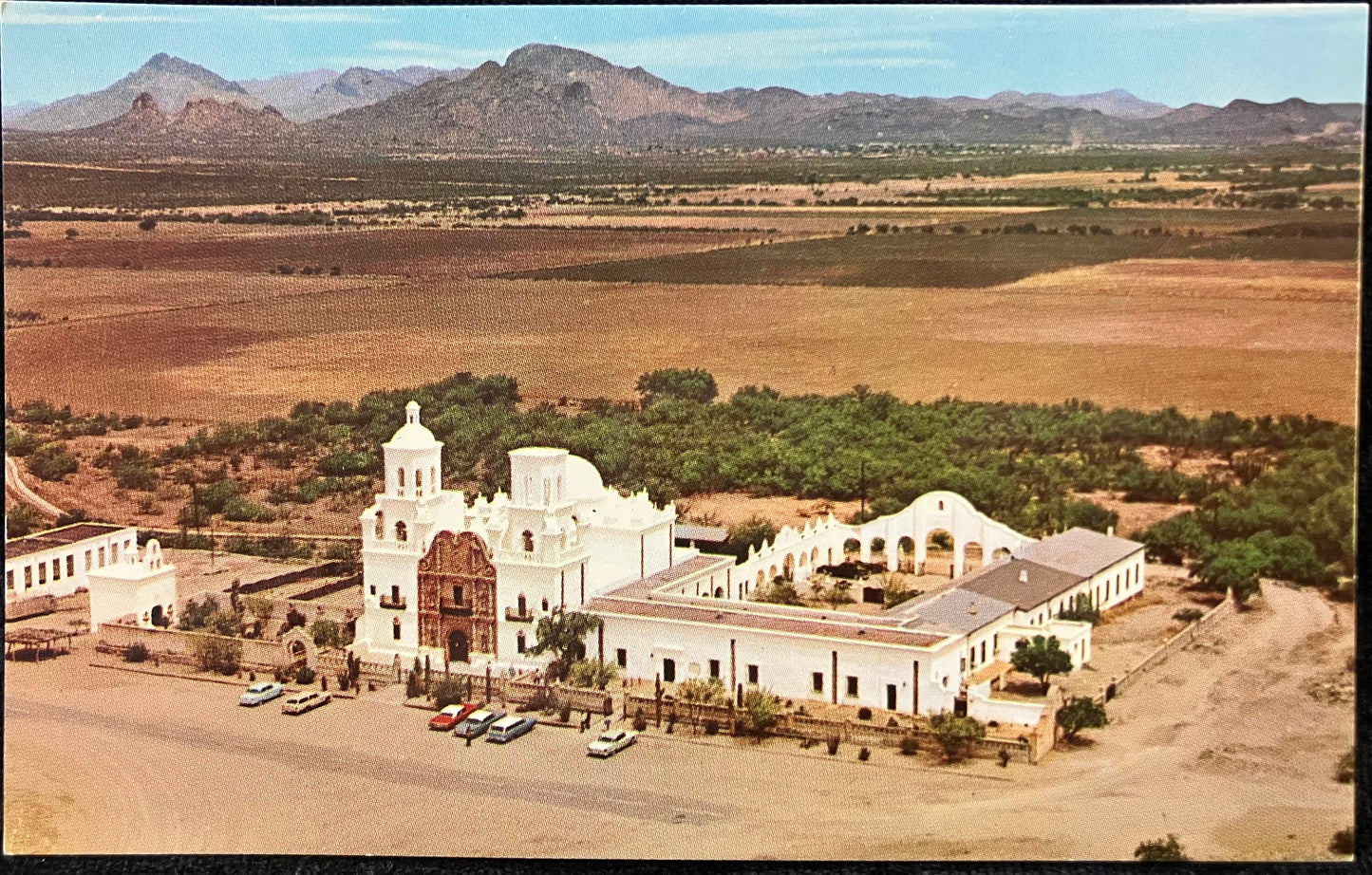 San Xavier Del Bac, Arizona - Photo by Bob Petley - Vintage Postcard