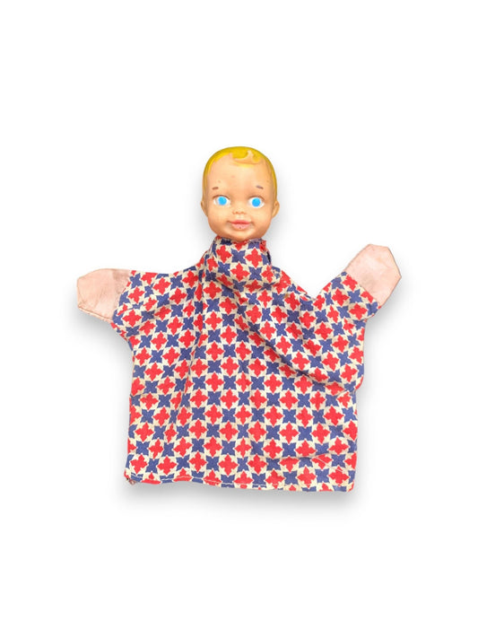 1950s Blonde Boy Hand Puppet