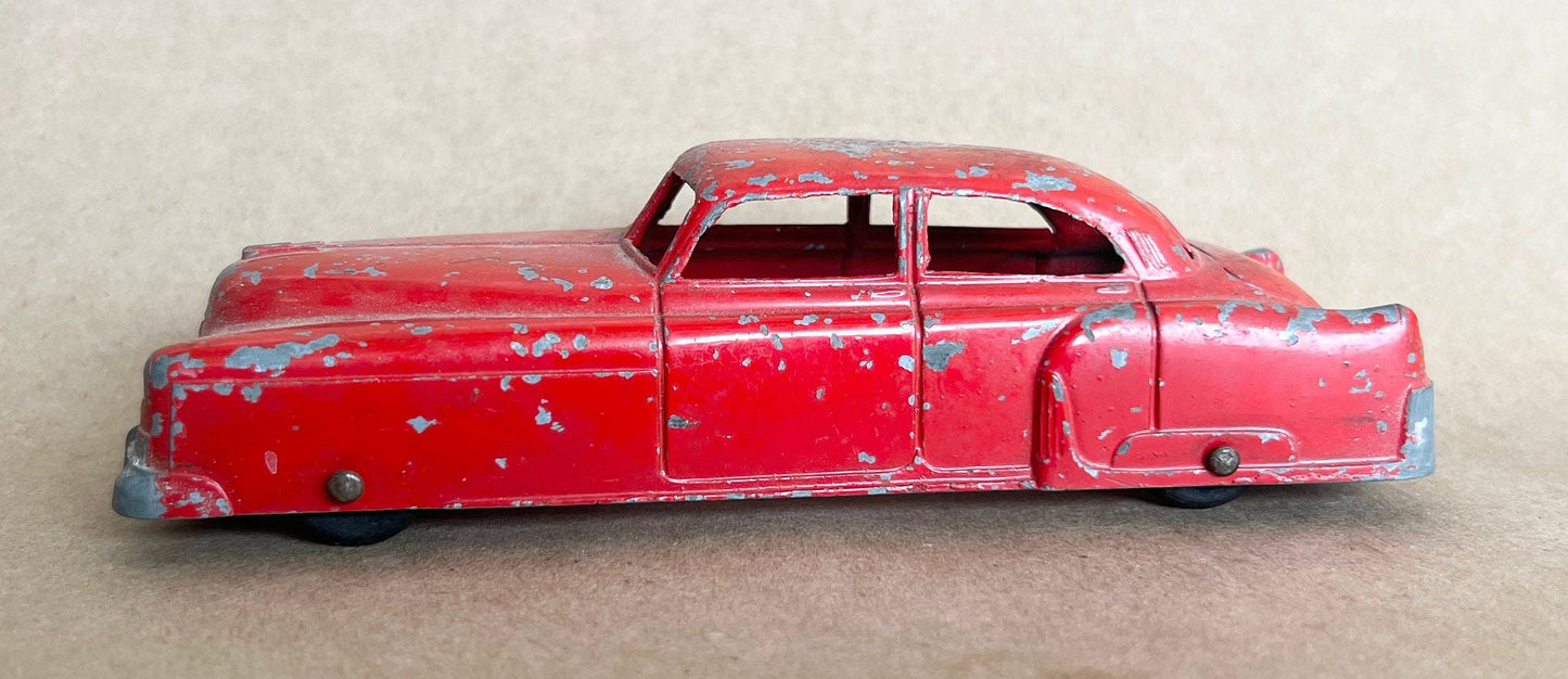 1949 Tootsie Toy Red Cadillac  - Original Paint and Tires - Vintage Tootsie Toy 1949 Luxury Car  - American Made Toy Car