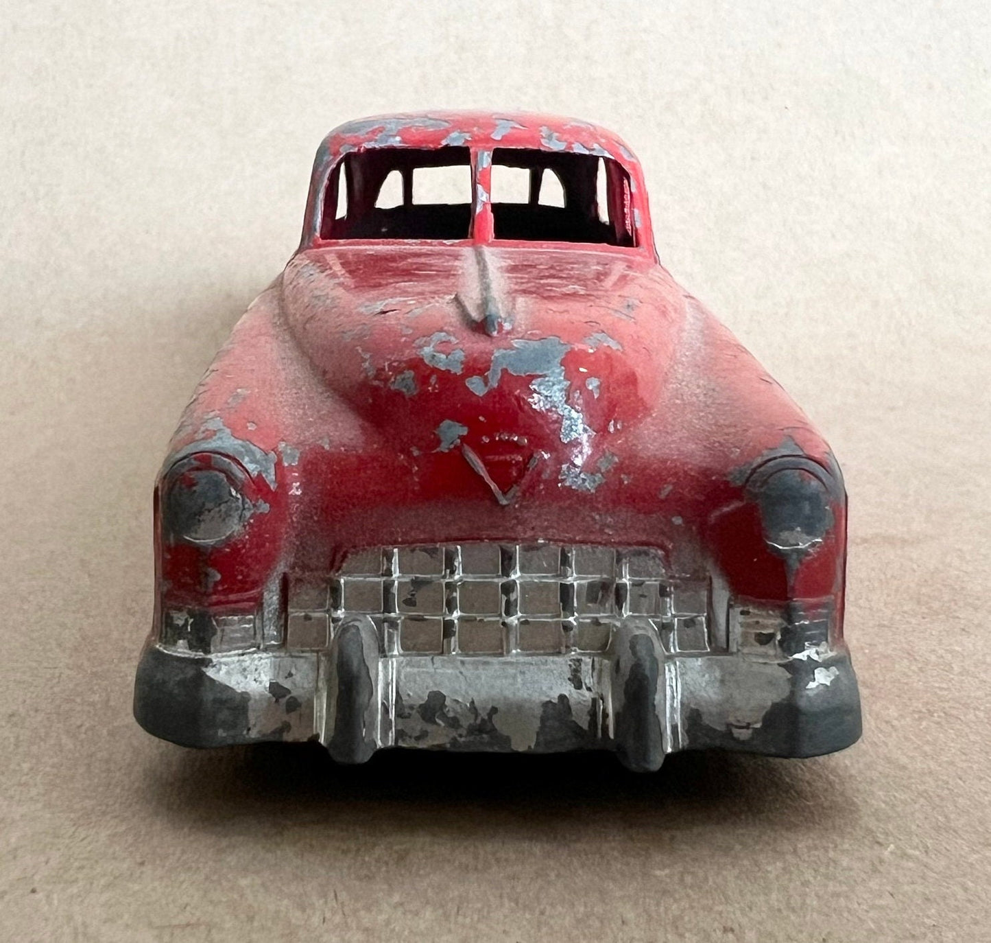 1949 Tootsie Toy Red Cadillac  - Original Paint and Tires - Vintage Tootsie Toy 1949 Luxury Car  - American Made Toy Car