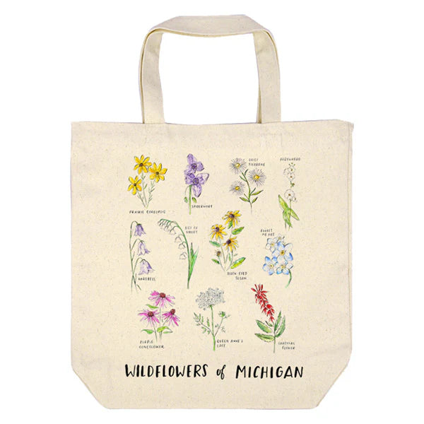 Michigan Wildflowers Tote Bag