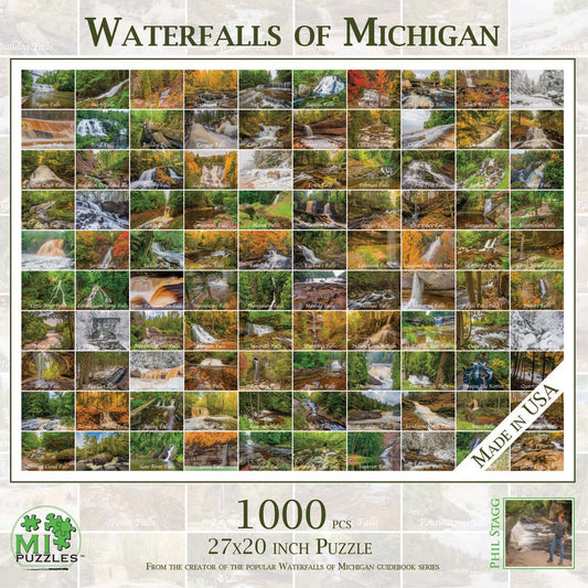 Waterfalls of Michigan 1000 Piece Puzzle