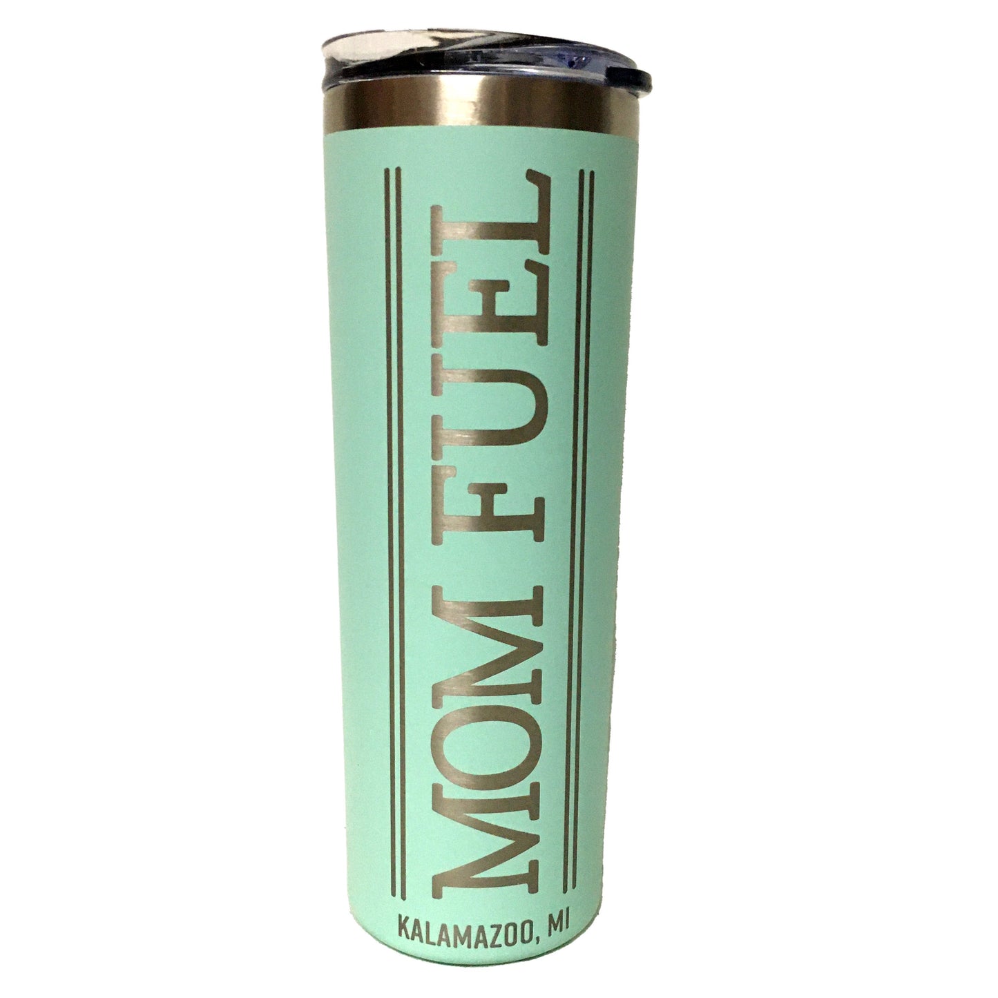 Kalamazoo "Mom Fuel" Insulated Tumbler With Reusable Straw