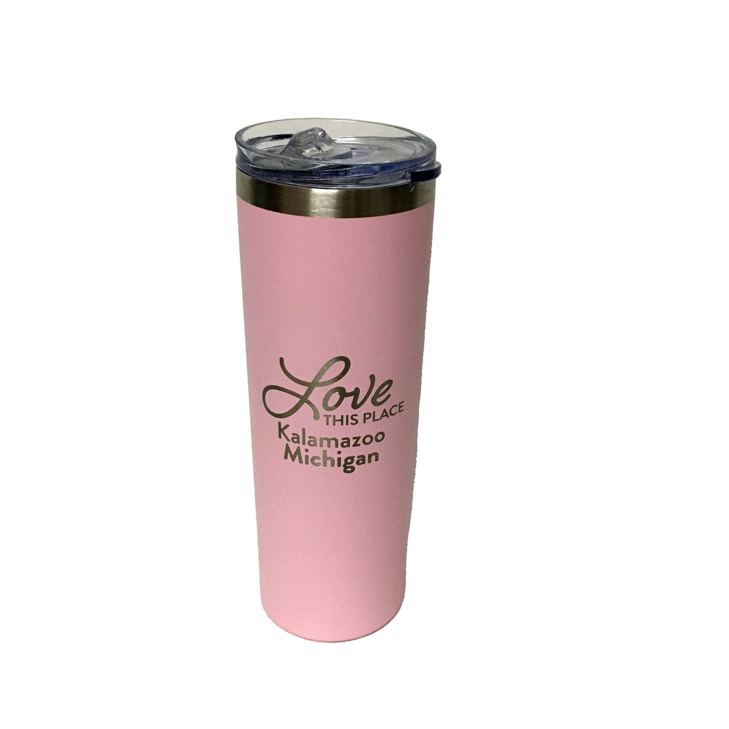 Kalamazoo "Love This Place" Insulated Tumbler With Reusable Straw