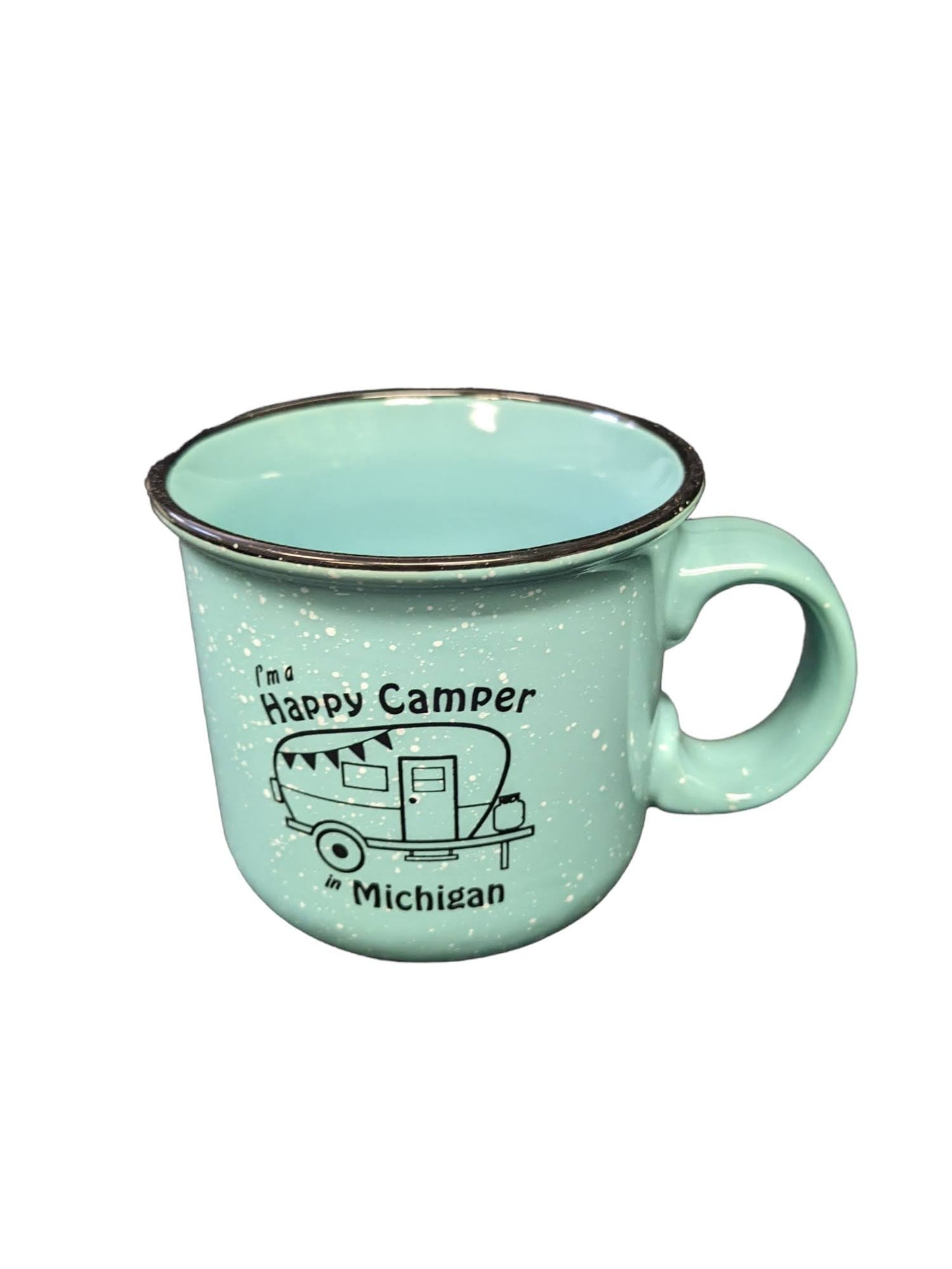 Happy Camper Michigan Ceramic Mug